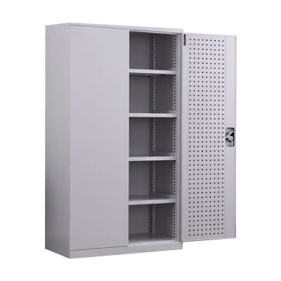 阿拉贡重型工具柜加厚物件工具储物柜工厂铁皮柜汽修厂零件收纳柜白色五层带挂版