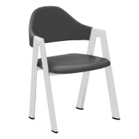 锦北 北欧椅子靠背电脑椅简约化妆椅休闲网红铁艺家用餐椅四件起售深灰