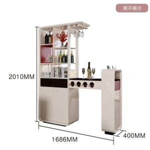 现代玄关隔断柜可伸缩吧台酒柜客厅隔断间厅柜双面鞋柜烤漆厅柜