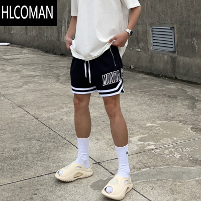 HLCOMAN运动短裤男宽松美式篮球训练裤夏季网眼透气I潮牌跑步四分健身