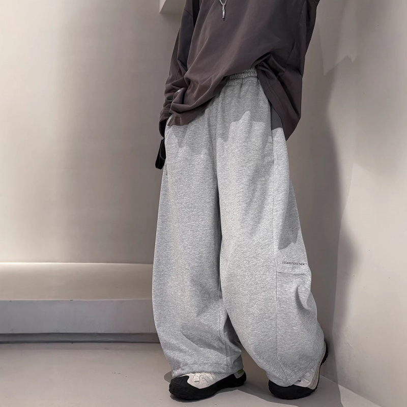 男童裤子春秋款2026新款男孩春装直筒阔腿裤中大儿童装运动卫裤潮