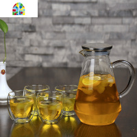大容量可高温冷水壶加厚耐热玻璃果汁壶家用防爆凉白开水壶套装 FENGHOU 1.9升单壶凉水壶