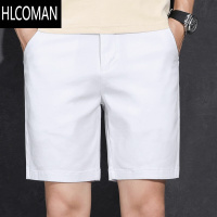 HLCOMAN百搭白色五分裤男休闲短裤男士宽松薄款5分中裤韩版潮流夏季