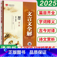 文言文全解 初中通用 [正版]初中文言文全解一本通人教版七八九年级上下册语文必背古诗词古诗文全一册初一二三文言文完全解读