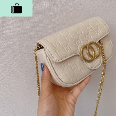 白色迷你手机小包包2020新款时尚斜挎包女ins潮网红皮单肩流行NEW LAKE女斜挎包