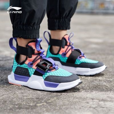 李宁(LI-NING)中国休闲鞋夏季男女鞋纽约时装周重燃韦德篮球情侣网面运动鞋