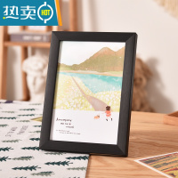 敬平10x10cm A5A4纸油画棒绘画作品装裱展示框手帐小相框可挂摆台画框 黑色 方形[20X20CM]