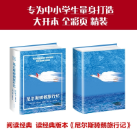正版新书]尼尔斯骑鹅旅行记专为中小学生量身打造大开全彩精装[