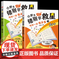 小学生错别字救星写字一分也不丢全2册 拜拜吧错别字高效纠错手册1-6年级通用小学语文高频易错字词专项训练直击课本常考字