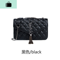名牌流苏包包女2020新款时尚菱格链条包百搭质感皮单肩斜挎小包NEW LAKE 黑色流苏包收藏加购卡包女斜挎包