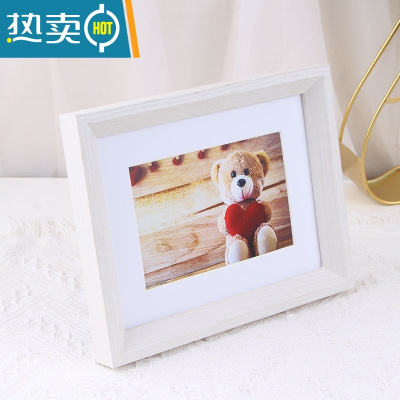 敬平复古摆台相框5寸6寸7寸8寸10寸12寸欧式挂墙照片创意画框桌面摆件 2025白枫木色 5寸(可放8.9*12.7c