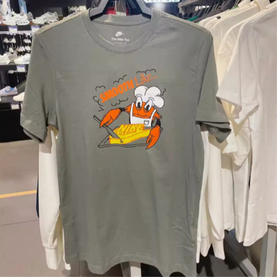 NIKE耐克短袖T恤运动休闲舒适透气针织圆领男装FV3748-053 D