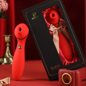 KISTOY伊丽莎白按摩震动棒秒爱潮神器女性用品性用具自慰器跳蛋舔吸允器振动棒情爱玩具成人情趣性用品仿真阳具