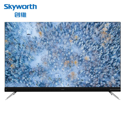创维(SKYWORTH)55G60 55英寸全面屏全时Ai人工智能语音 超薄4K防蓝光护眼网络液晶平板电视机