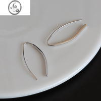 JiMiERMU二木 一字棍耳钩女S925银银耳环韩版简约几何U形个性气质耳饰