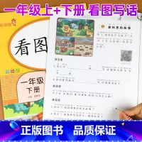 语文看图写话[上下册] 小学一年级 [正版]看图写话一年级上册下册全套注音人教版 小学1年级看图说话写话训练入门语文同步