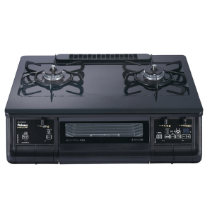 日本原装进口PALOMA/百乐满台式液化气燃气灶EVERCHEF无水双面烤黑色台面 PA-370WA-L-13A