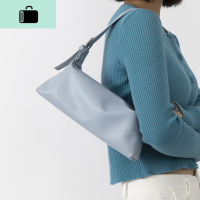 《迷雾》软面皮质单肩包2020新款小众设计简约休闲柔软长筒腋下包NEW LAKE女士单肩包