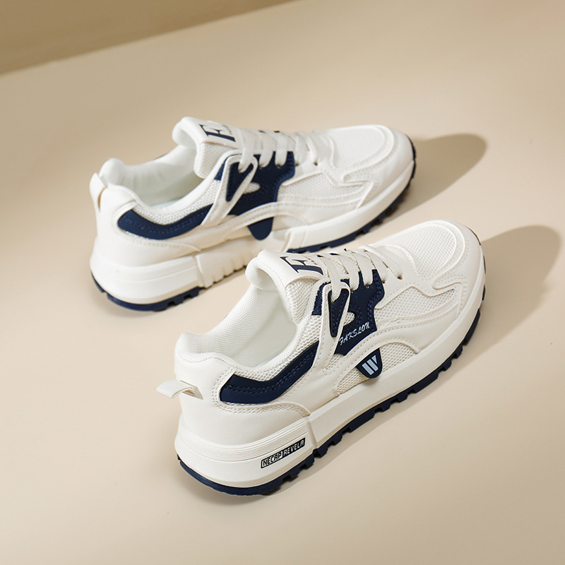 2026秋季新款学生韩版ins潮百搭厚底运动单鞋春秋休闲女鞋5162-2