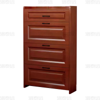 洛泰远 LTY4022010 木质翻斗鞋柜入户门口窄边鞋柜双层单抽屉500*240*1200mm