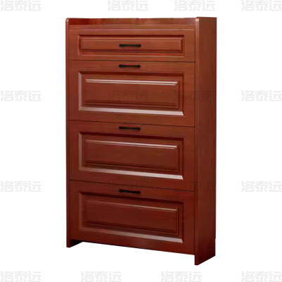 洛泰远 LTY4022010 木质翻斗鞋柜入户门口窄边鞋柜双层单抽屉500*240*1200mm