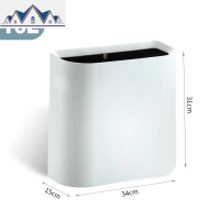 垃圾桶家用卫生间厕所窄缝客厅卧室厨房小号夹缝纸篓简约创意北欧 三维工匠