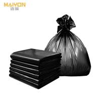迈援 黑色平口大号垃圾袋 特厚60*80/4丝 50只 组