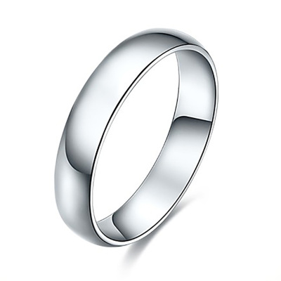 GZUAN古钻珠宝形影不离铂金PT950光圈情侣戒女士订婚/结婚戒指J1806