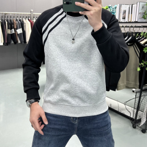 插肩袖卫衣男加绒加厚打底衫长袖T恤冬款新款春冬秋季内搭潮