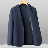 春秋新款弹力印花免烫男式西装韩版西装休闲单西外套