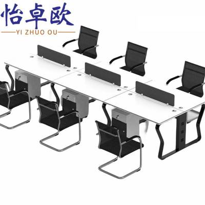怡卓欧 办公桌 六人位 组