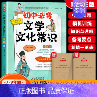 [赠考点]初中必背文学常识 [正版]初中必背文学文化常识2024人教版语文初中生中国古代历史思维导图现代文学常识积累大全