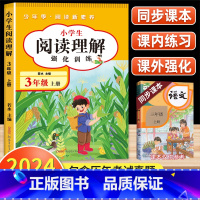 [三年级上]阅读理解强化训练 小学三年级 [正版]阅读理解三年级上册下册人教版 小学3年级课内课外语文阅读理解专项训练书