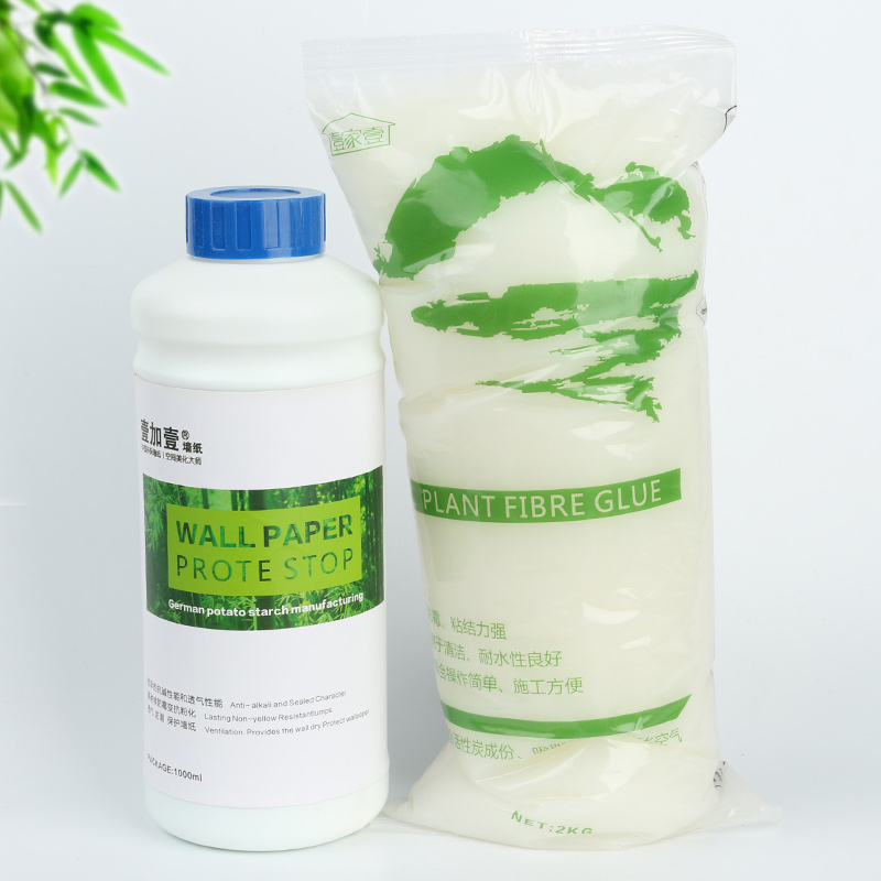 t壹加壹环保糯米胶 基膜套装 壁纸胶墙纸胶水贴墙纸专用辅料