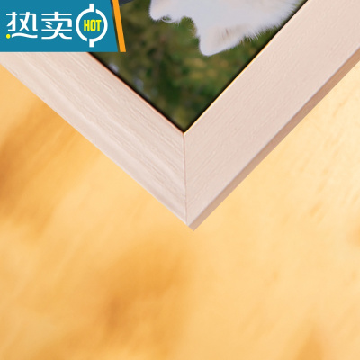 敬平diy相框挂墙拍立得打印洗照片情侣定制拼图生日礼物实木框架摆台 白色实木 相框[33*43cm]+30张3寸照片+精