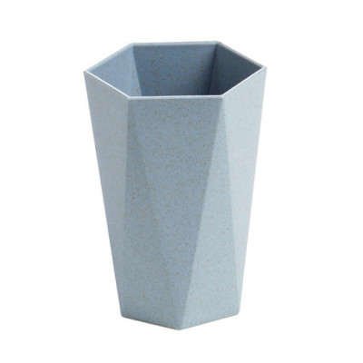 权夫人麦秸几何菱形刷牙杯漱口杯喝水杯子 家用情侣牙刷杯洗漱杯牙缸