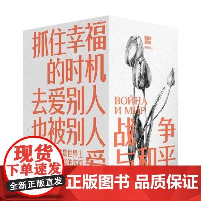 磨铁经典第5辑 战争与和平 全4卷 列夫·托尔斯泰 著 小说