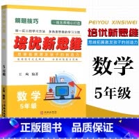 数学 小学五年级 [正版]2023 培优新思维 数学 5年级上下册通用 小学数学解题技巧思维训练五年级数学培优新题举一反