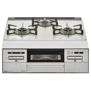 日本林内燃气灶Mytone60嵌入式三眼灶煤气炉烤箱自动烤配烤盘天然气RS31W35P48DGVW 24新款