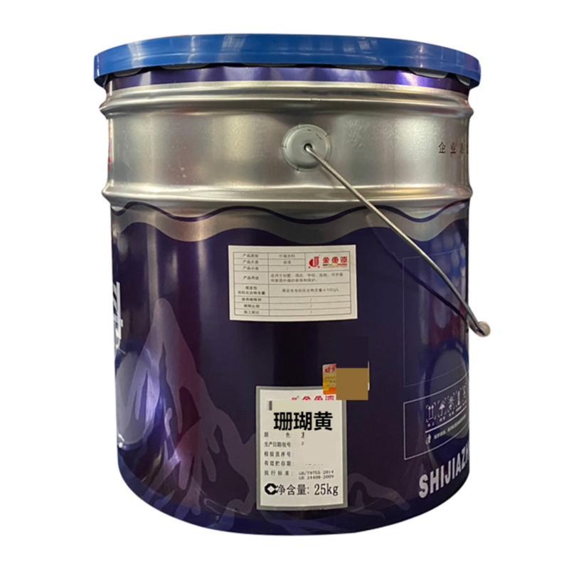 金鱼牌外墙乳胶漆(颜色:珊瑚黄,25kg/桶)
