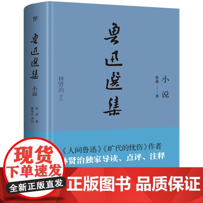 鲁迅选集:小说(精装典藏版,《人间鲁迅》作者、鲁迅研究家林贤治,全新导读+点评+释 鲁迅 狂人日记 正版书籍