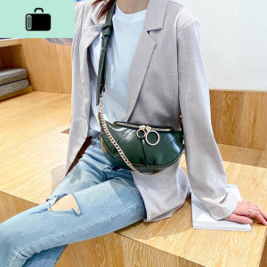 优哈2020新款潮腋下包腰包女士网红ins胸包百搭时尚链条单肩斜挎NEW LAKE女斜挎包