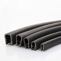 加榜 包边条 U型橡胶密封条桥架玻璃防撞胶条 高10宽7mm(卡1-3mm) 5米