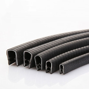 加榜 包边条 U型橡胶密封条桥架玻璃防撞胶条 高10宽7mm(卡1-3mm) 5米