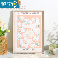 敬平细窄边相框挂墙北欧风画框装裱a3a4纸展示24寸大木质框架四开4k8k 樱花粉 24寸挂墙[可放50.8*60.9厘