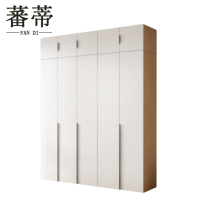 蕃蒂衣柜五门+顶柜台
