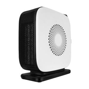 美的(Midea)取暖器暖风机迷你桌面家用摇头跌倒断电陶瓷可拆台式陶瓷可拆洗 1500W 黑白色摇头款NTY18-19C