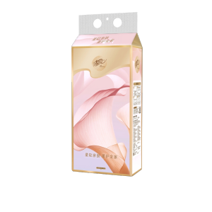 清风四层原生木浆中规格无香无印花软包抽纸320抽一包国产精选