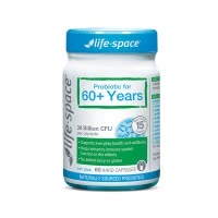 [守护中老年人肠胃,改善消化不良]life space 生命领域 60+老人益生菌胶囊 60粒/瓶 澳洲进口