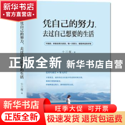 正版 凭自己的努力去过自己想要的生活 十三夜 天地出版社 978754